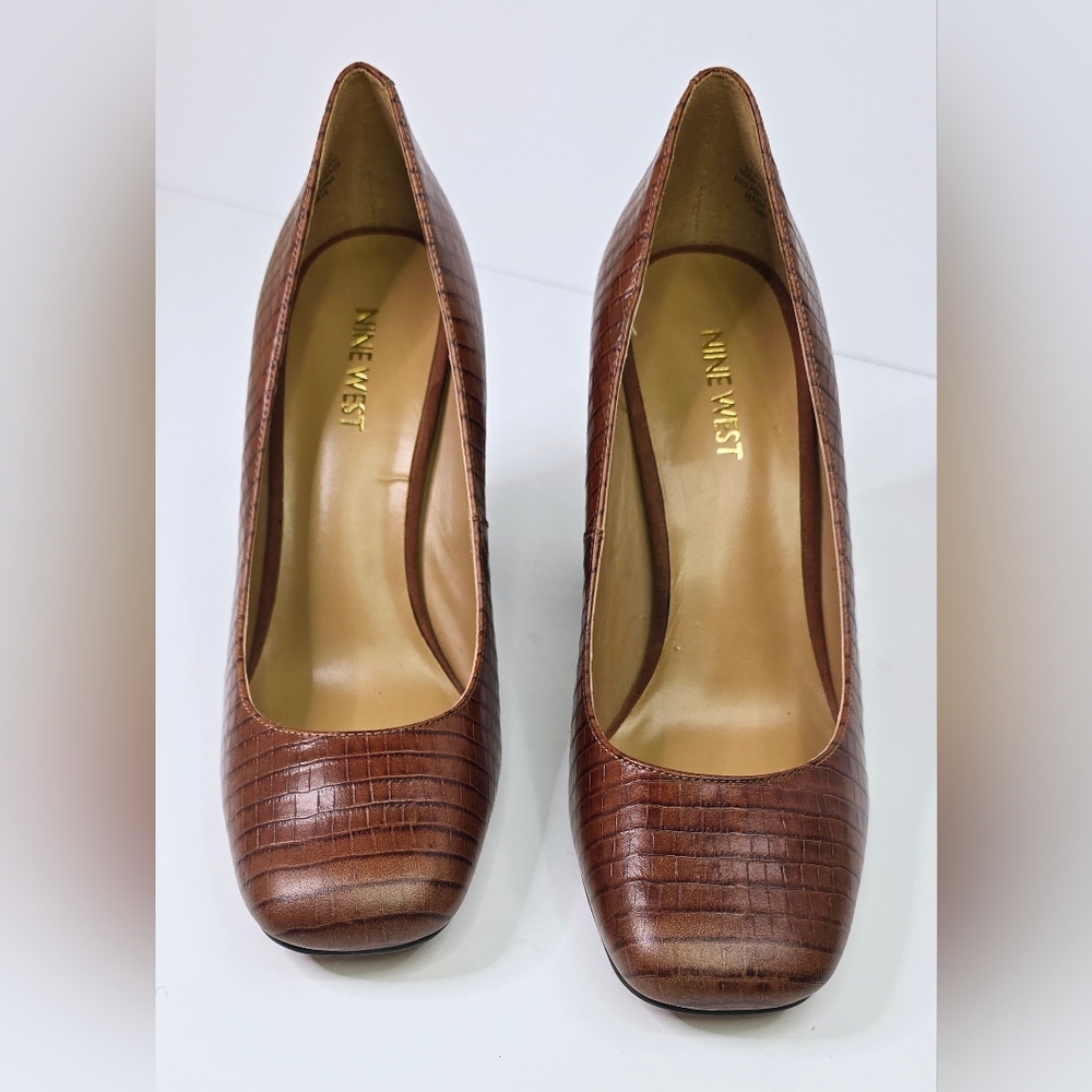 Nine West Brown Textured Women's Shoes